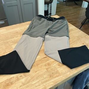 EDDIE BAUER Climatrail Colorblock Pants Womens 10 Convertible Hiking Outdoor B20